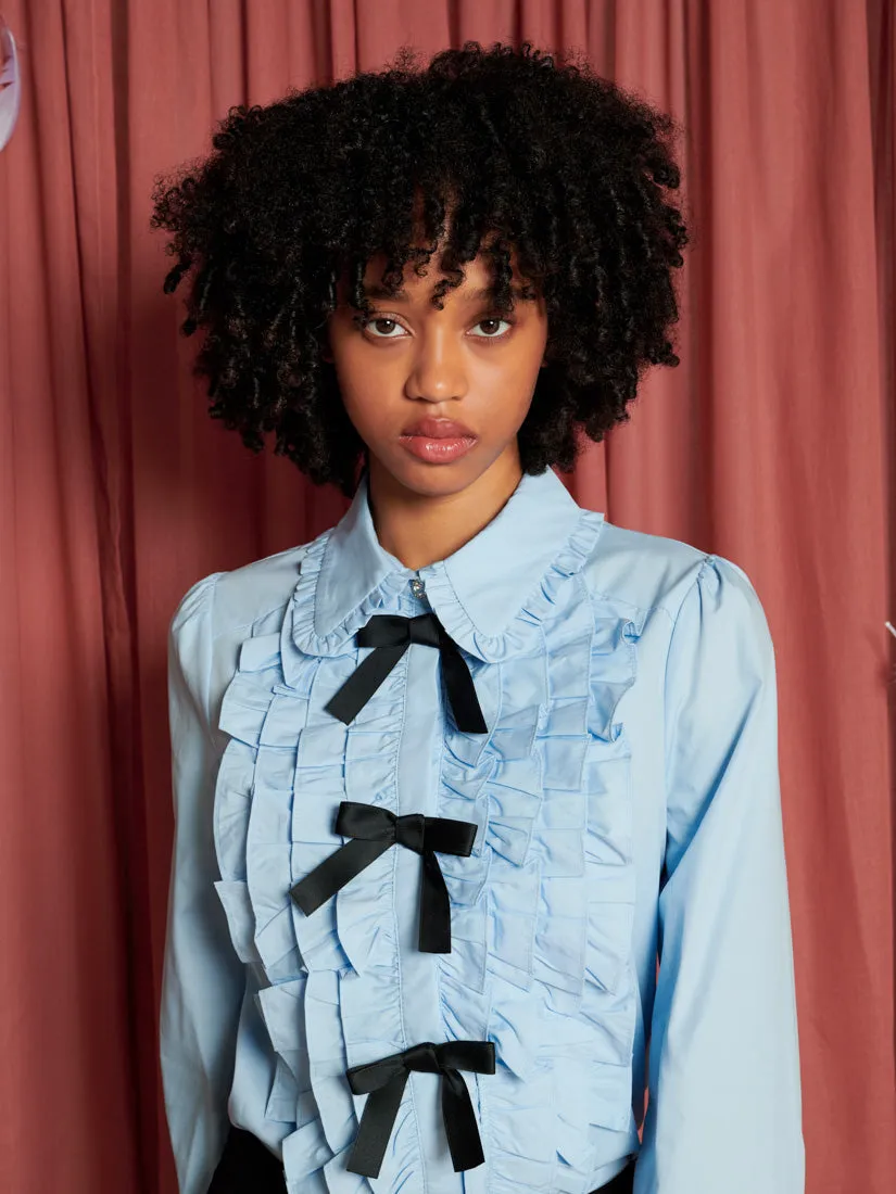 Arnell Bow Ruffle Shirt
