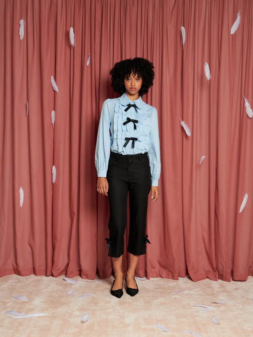 Arnell Bow Ruffle Shirt