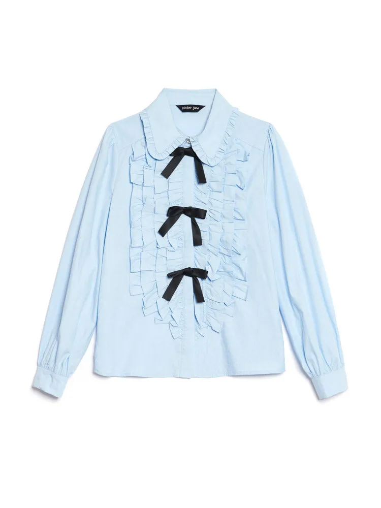 Arnell Bow Ruffle Shirt