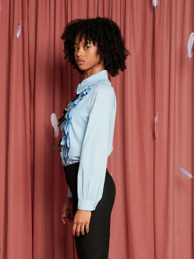 Arnell Bow Ruffle Shirt