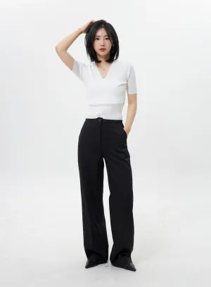 Basic Wide Tailored Pants OY304