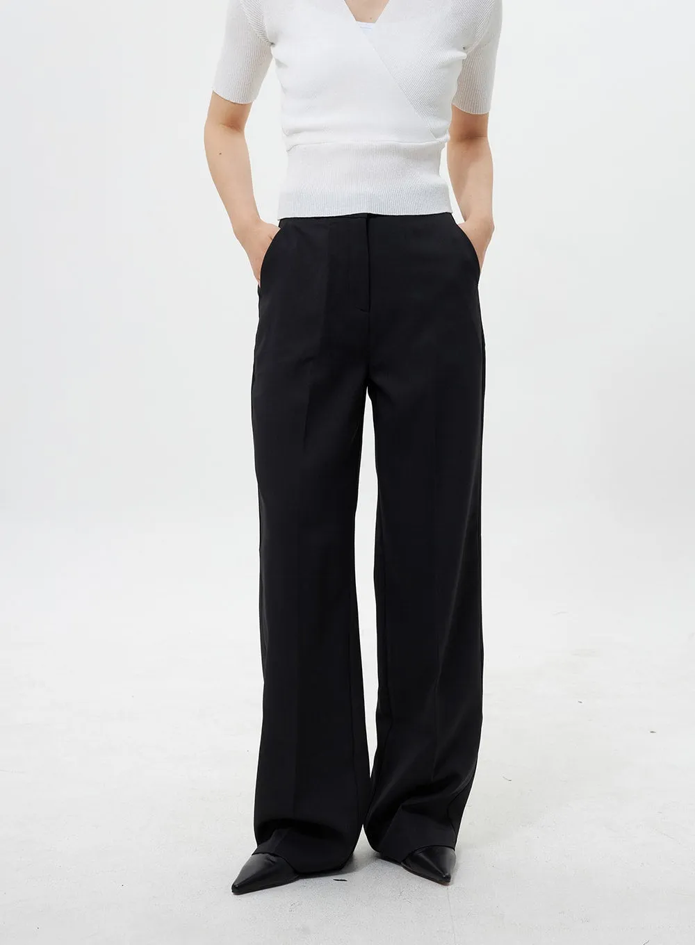 Basic Wide Tailored Pants OY304