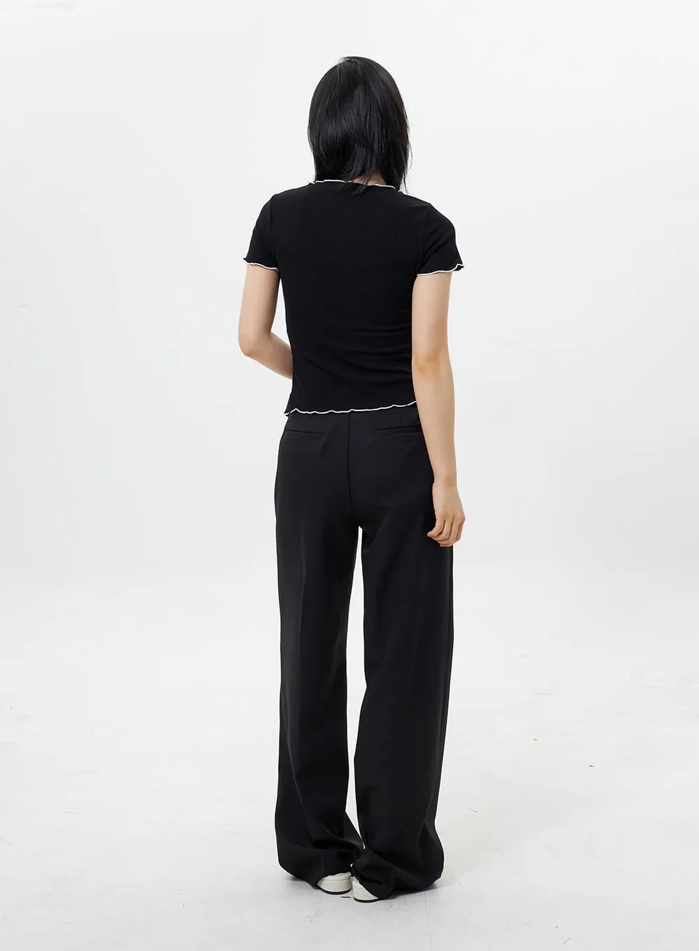 Basic Wide Tailored Pants OY304