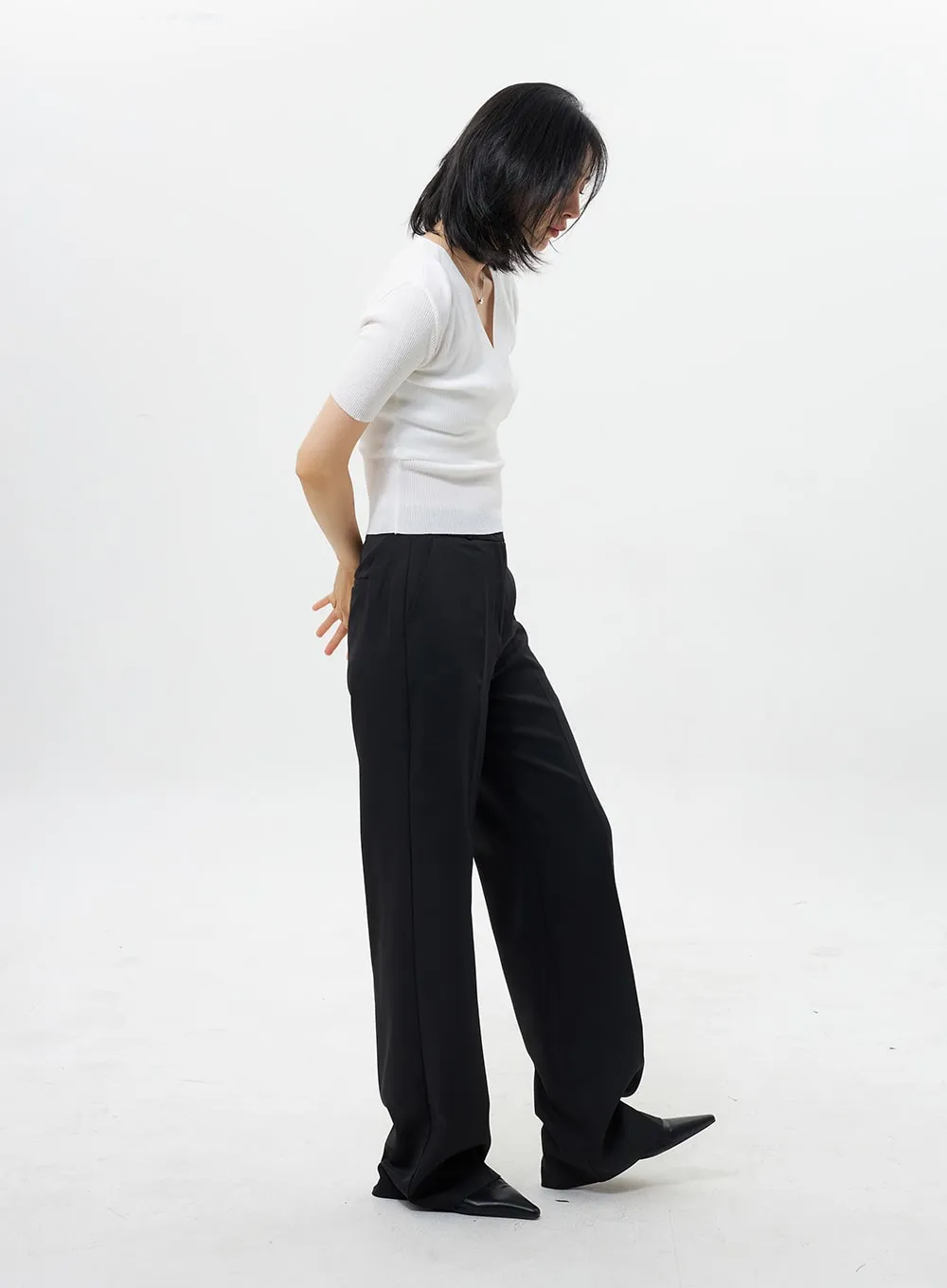 Basic Wide Tailored Pants OY304