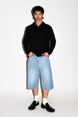 Baxter Wide-Leg Denim Shorts  |  Rinse