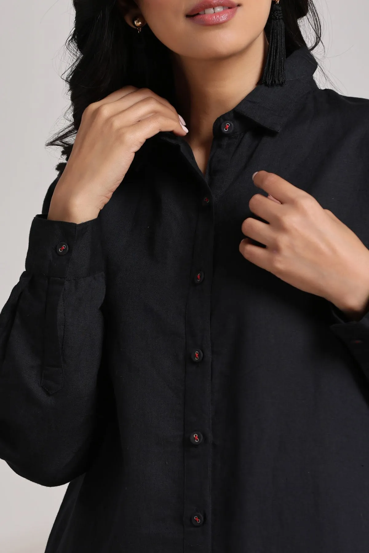 Black Cotton Tunic & Joggers