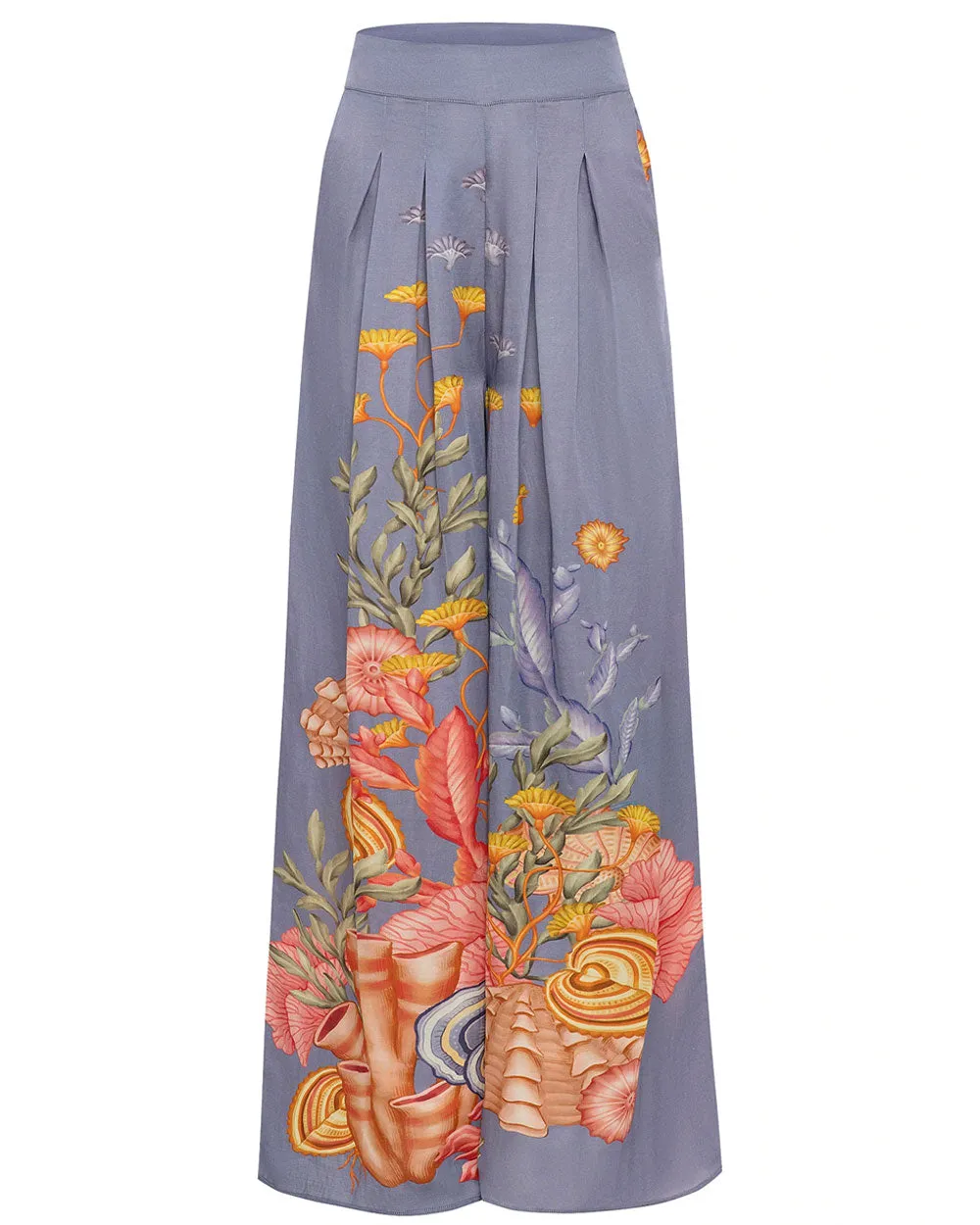 Blue Shell Elements Palazzo Pant