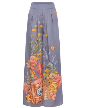 Blue Shell Elements Palazzo Pant