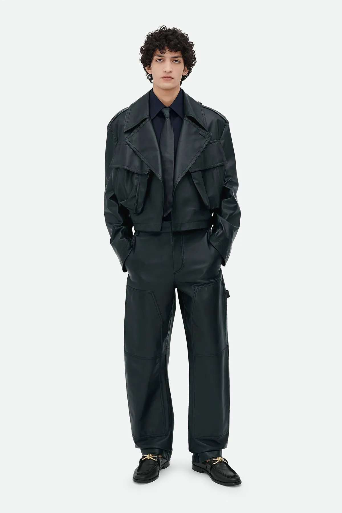 BOTTEGA VENETA | LEATHER CARGO TROUSERS