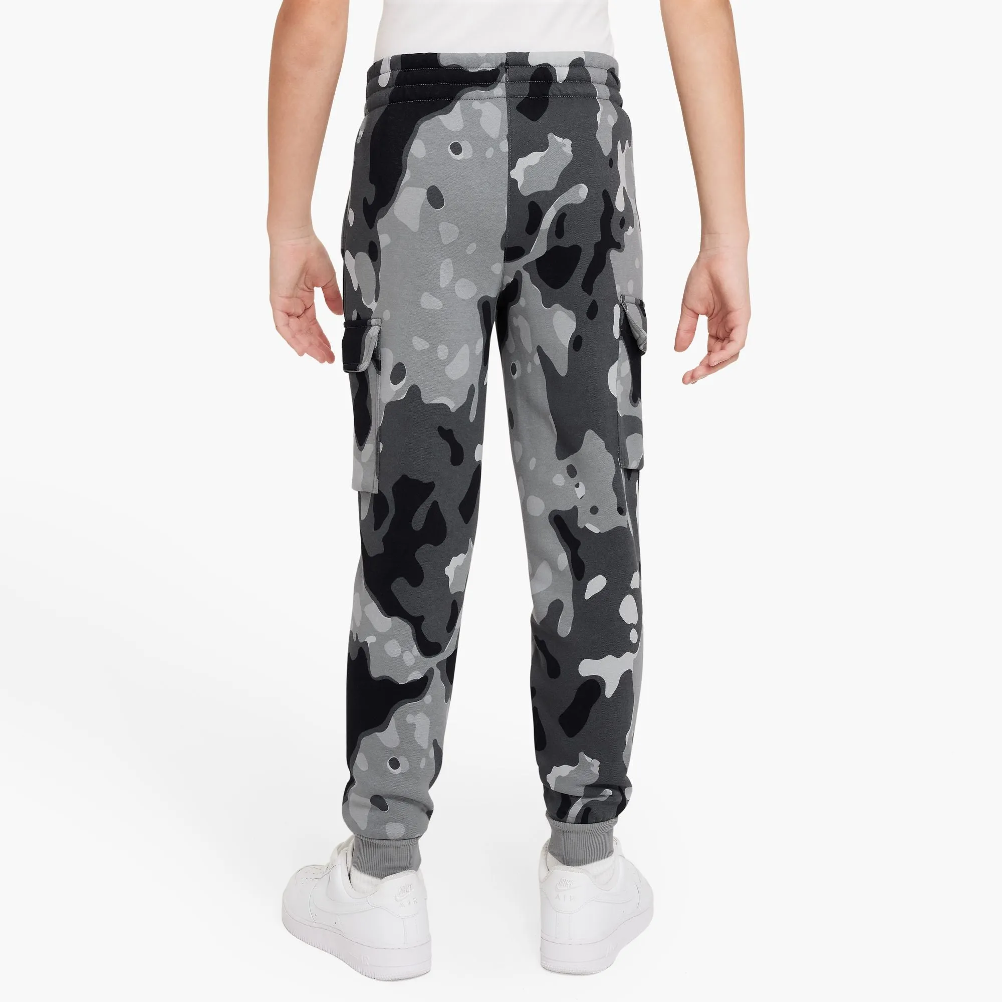 Boys' Nike Youth Club Fleece Camo Cargo Pants