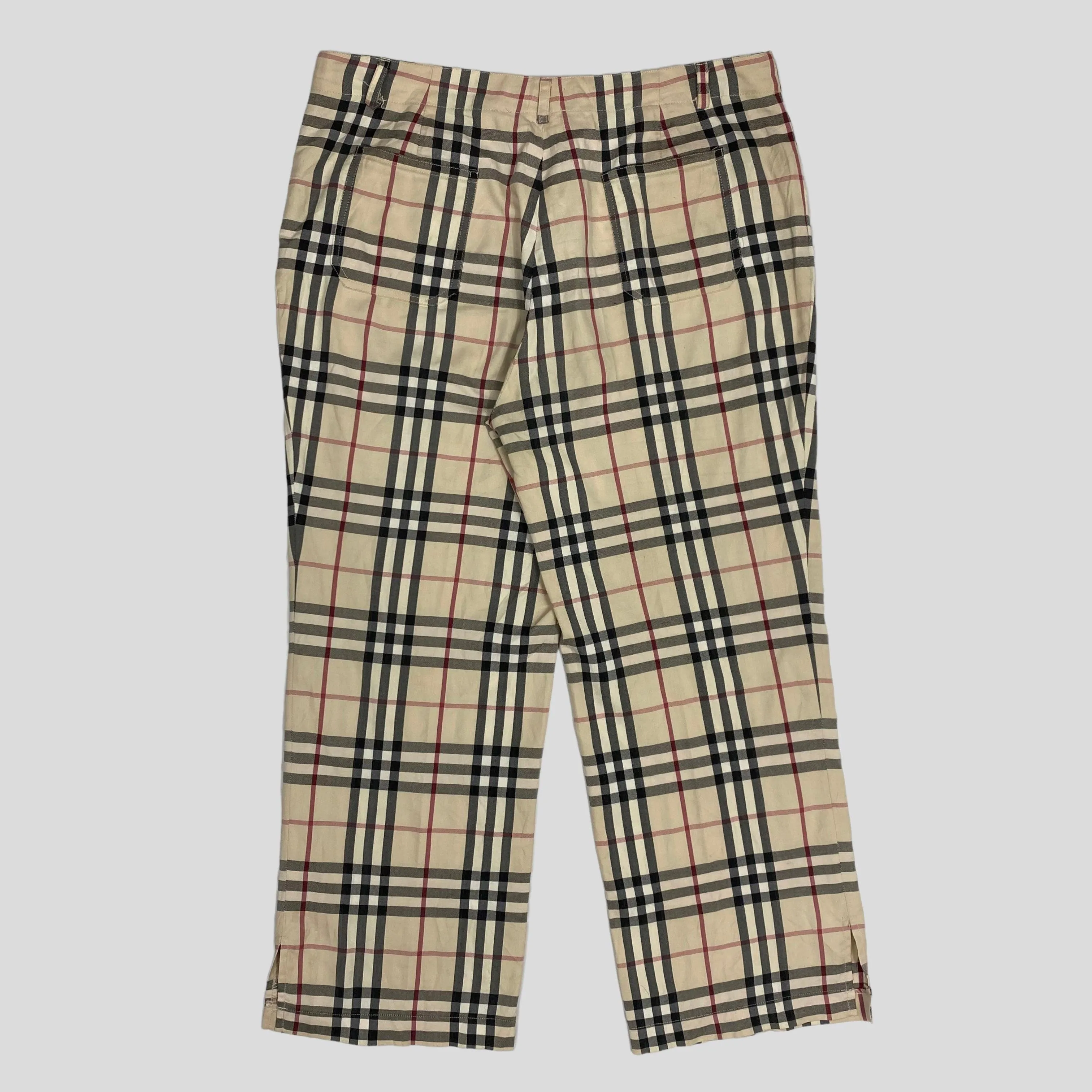 Burberry 00’s Nova Check 3/4 Capri Trousers - 10-12