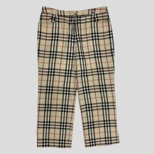 Burberry 00’s Nova Check 3/4 Capri Trousers - 10-12