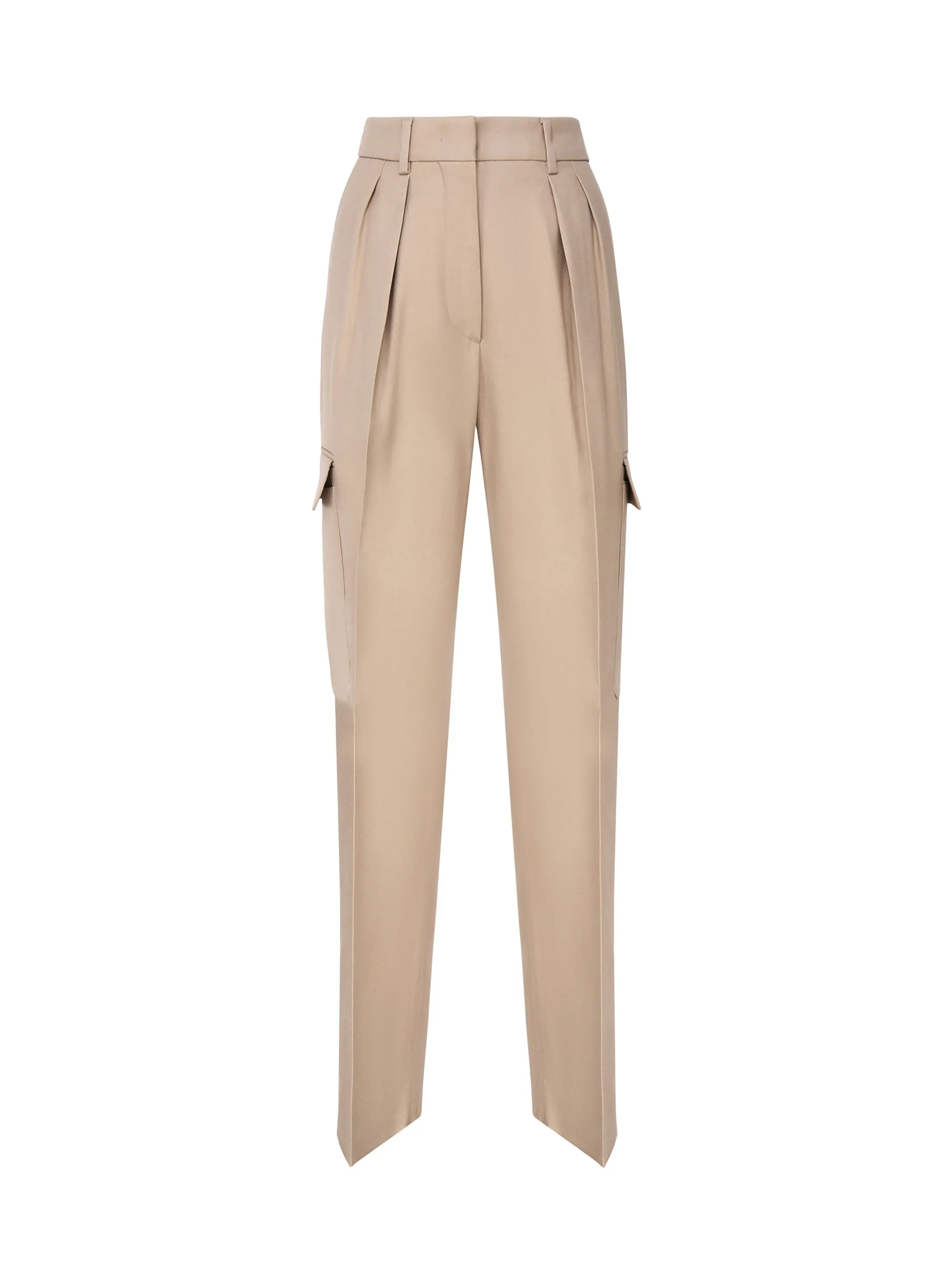 Caramel Cargo Pocket Trousers