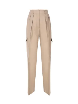 Caramel Cargo Pocket Trousers