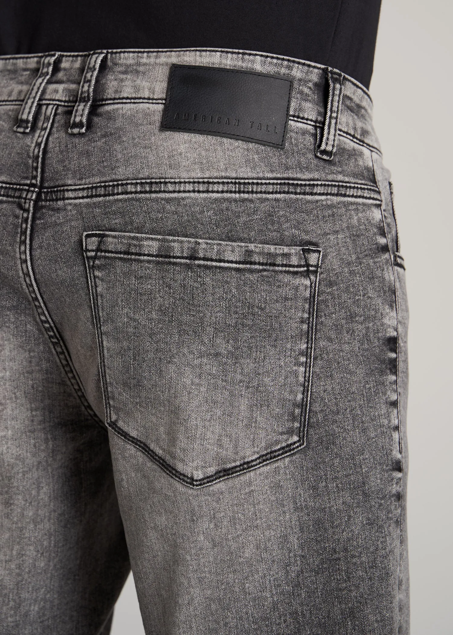 Carman TAPERED Jeans for Tall Men in Washed Faded Black