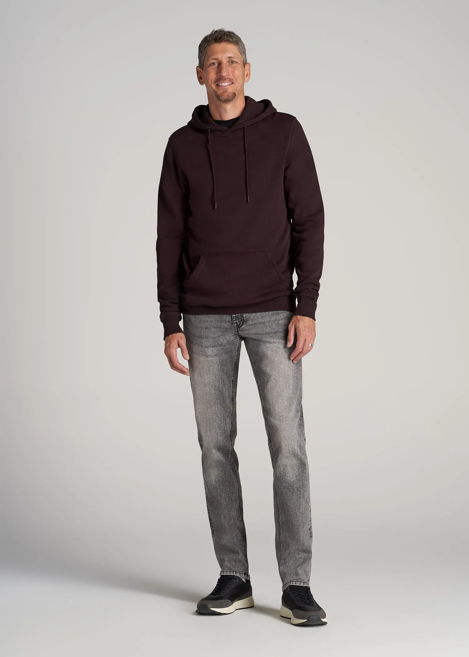 Carman TAPERED Jeans for Tall Men in Washed Faded Black