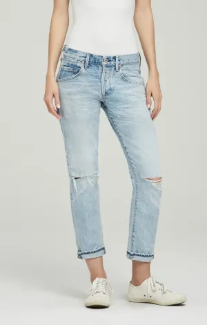Citizens of Humanity - Emerson Slim Fit Boyfriend Ankle Distressed Rock On