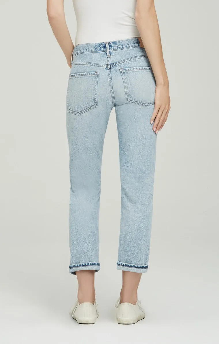 Citizens of Humanity - Emerson Slim Fit Boyfriend Ankle Distressed Rock On