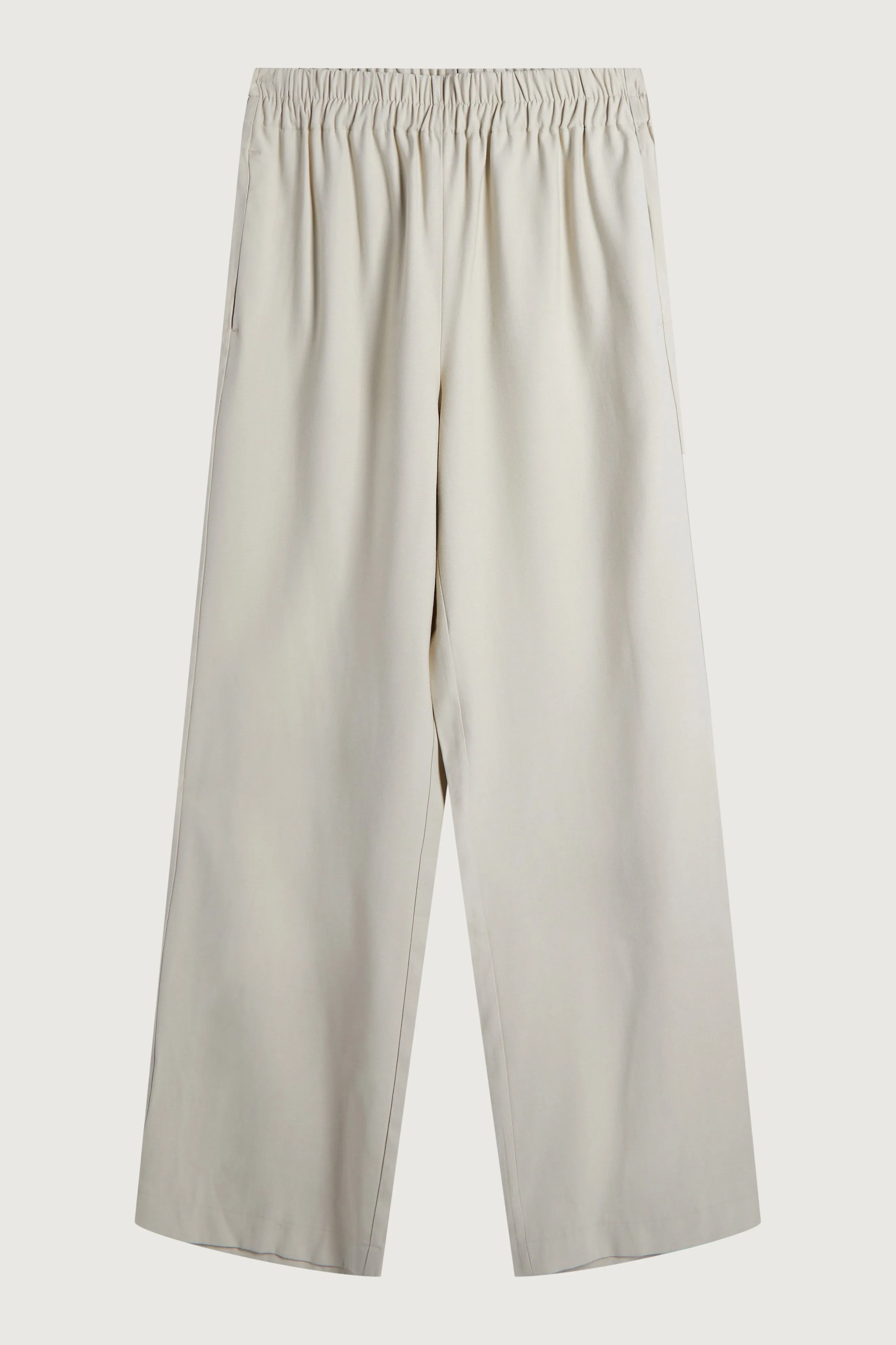 ELASTIC WAIST STRAIGHT LEG PANT