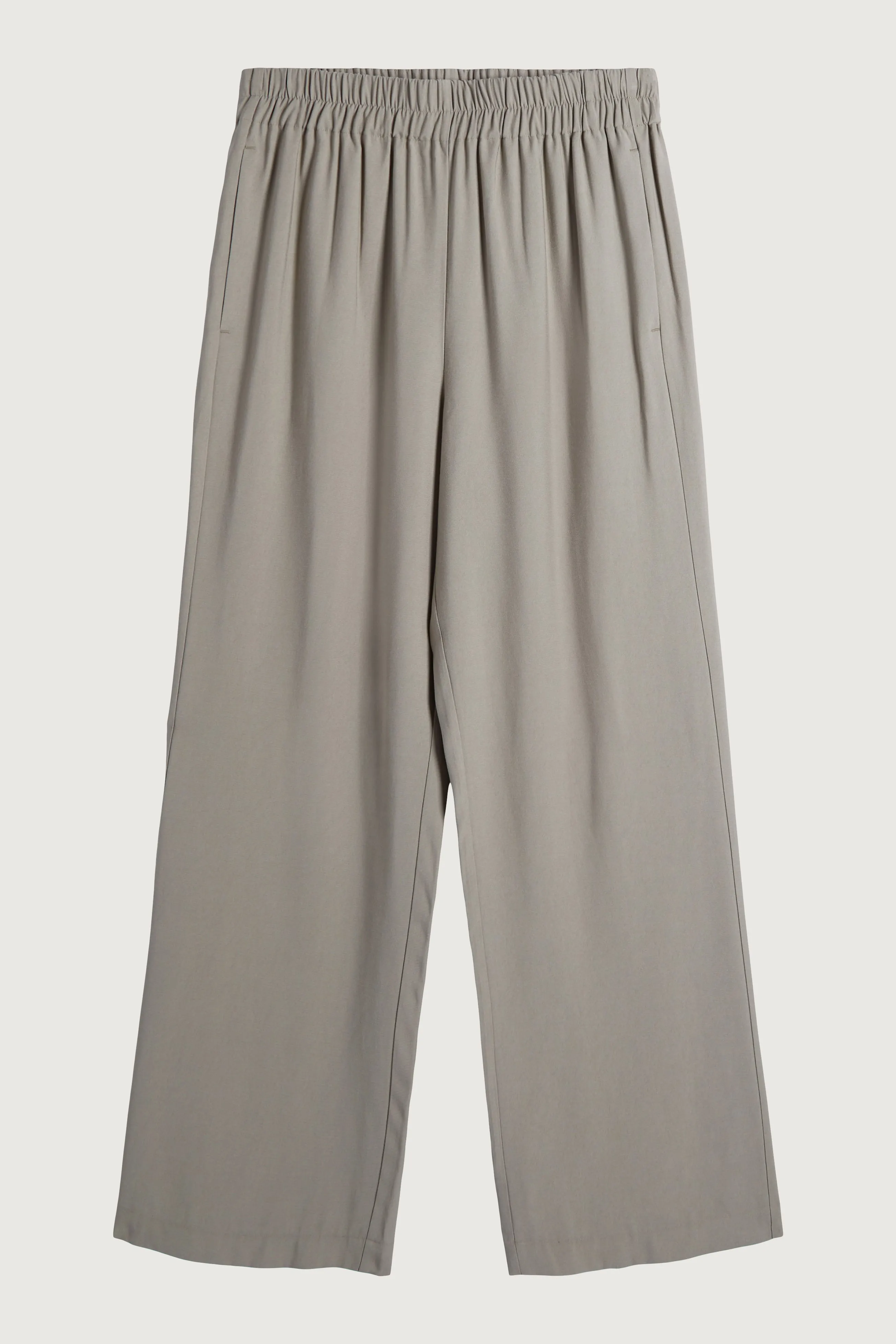 ELASTIC WAIST STRAIGHT LEG PANT