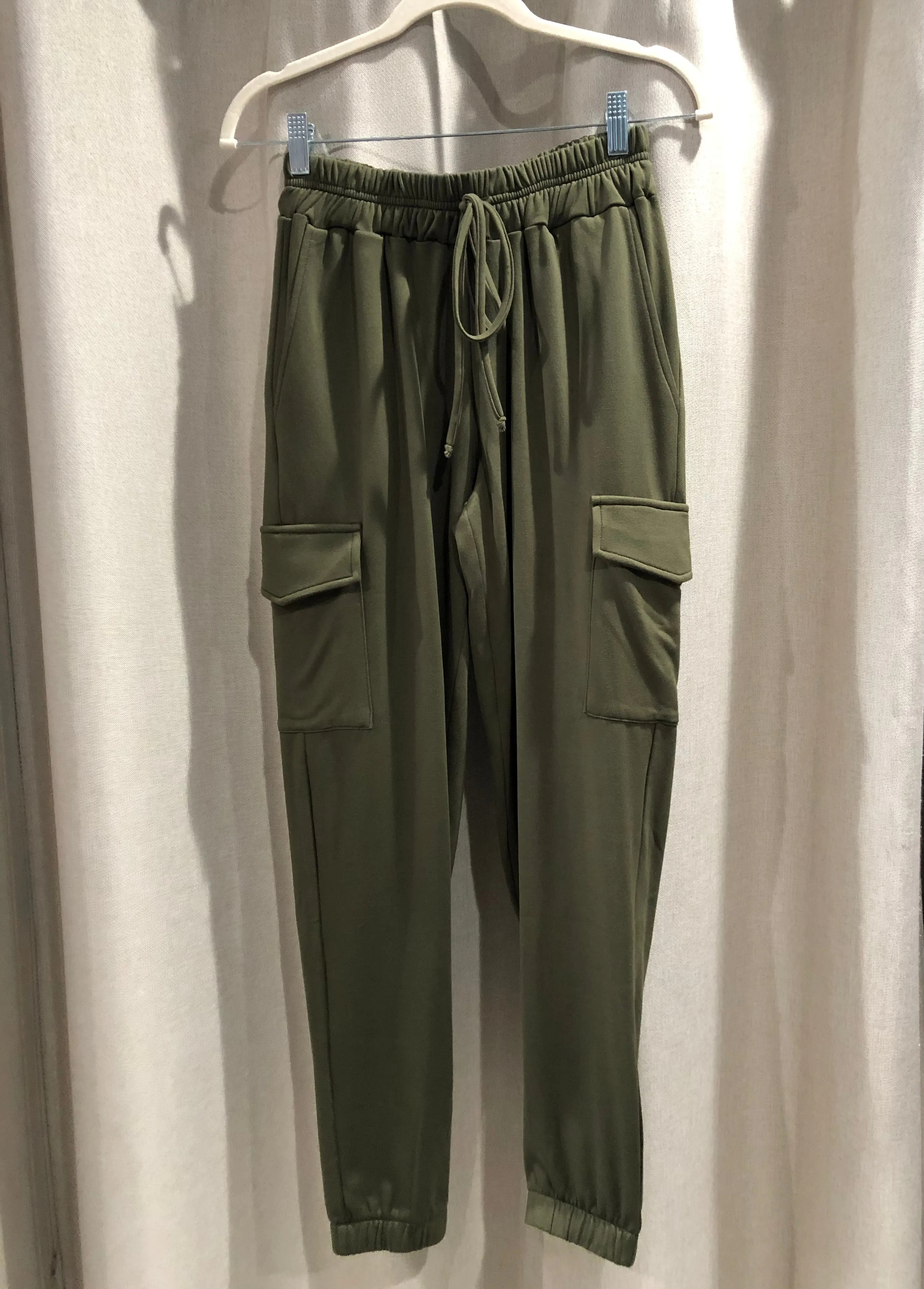Flannell Cargo Pants - Olive ONLY 1 XS LEFT