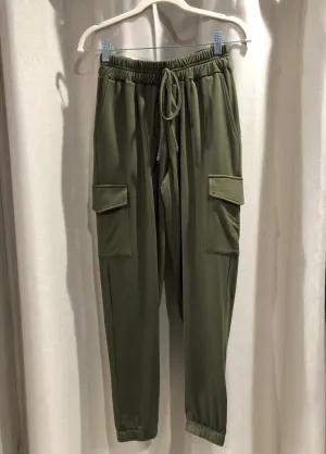 Flannell Cargo Pants - Olive ONLY 1 XS LEFT
