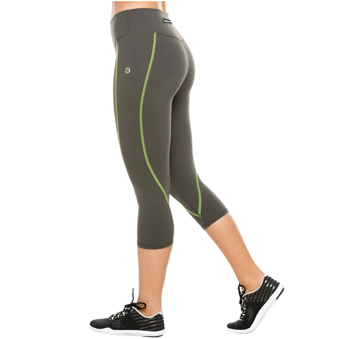 Flexmee 944210 Liberty Capri Polyester Activewear Workout Pants Trousers