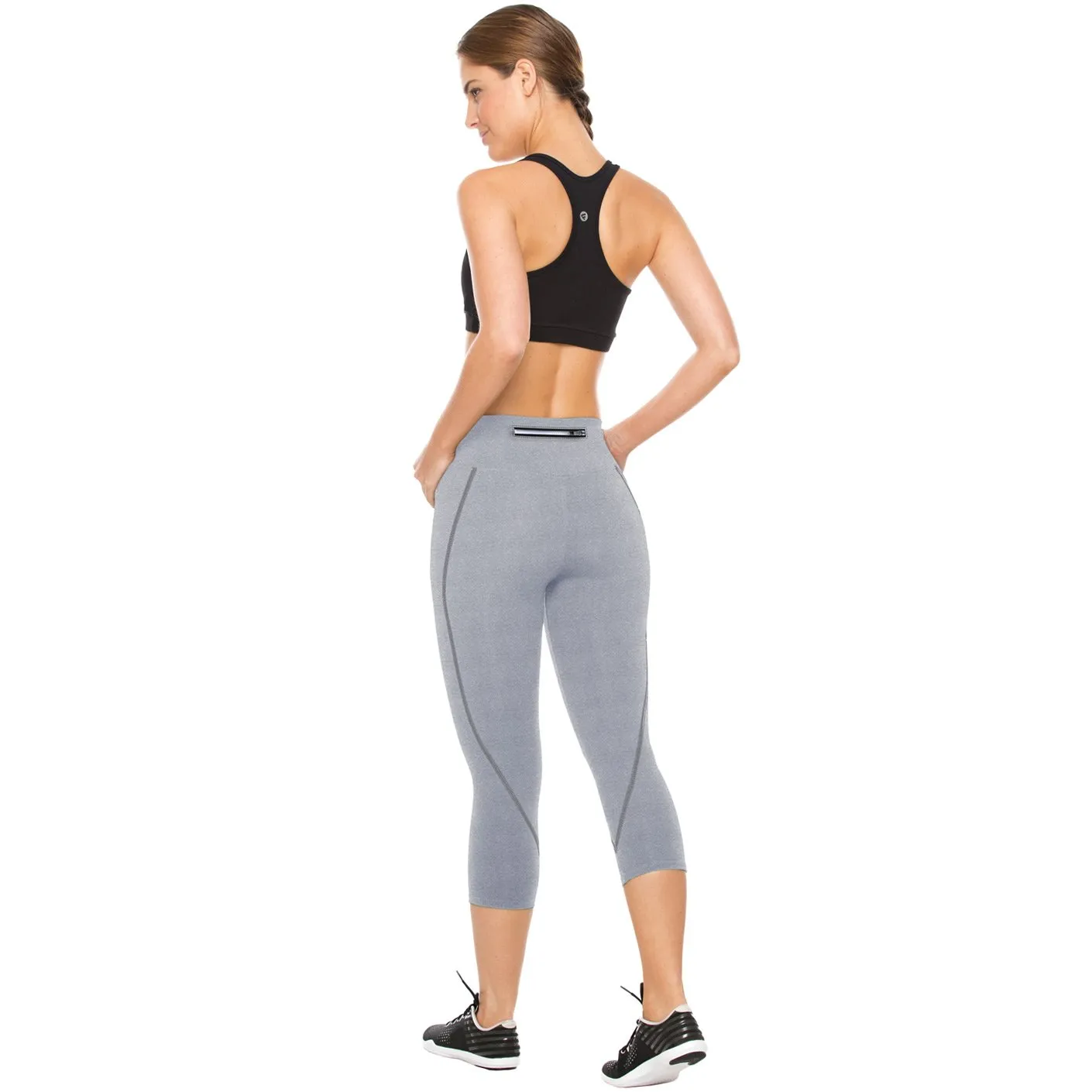 Flexmee 944210 Liberty Capri Polyester Activewear Workout Pants Trousers