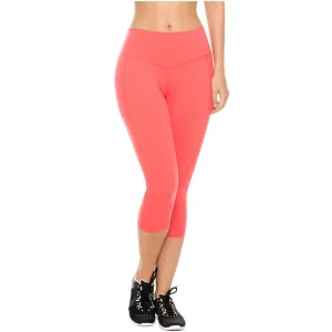 Flexmee 944210 Liberty Capri Polyester Activewear Workout Pants Trousers