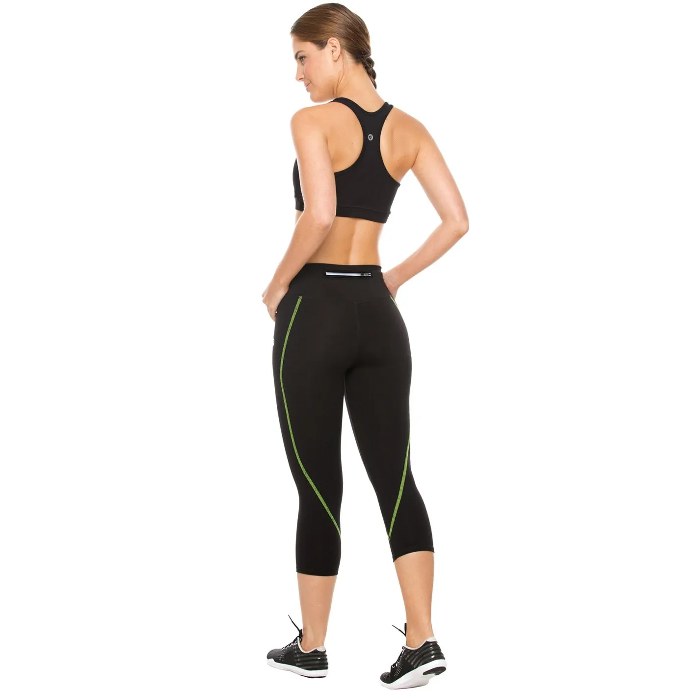 Flexmee 944210 Liberty Capri Polyester Activewear Workout Pants Trousers