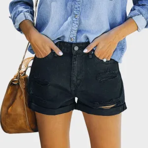 GALA- Avslappnade sommar-denimshorts