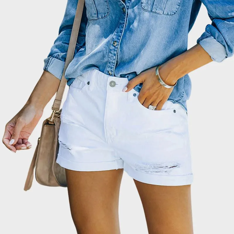 GALA- Avslappnade sommar-denimshorts