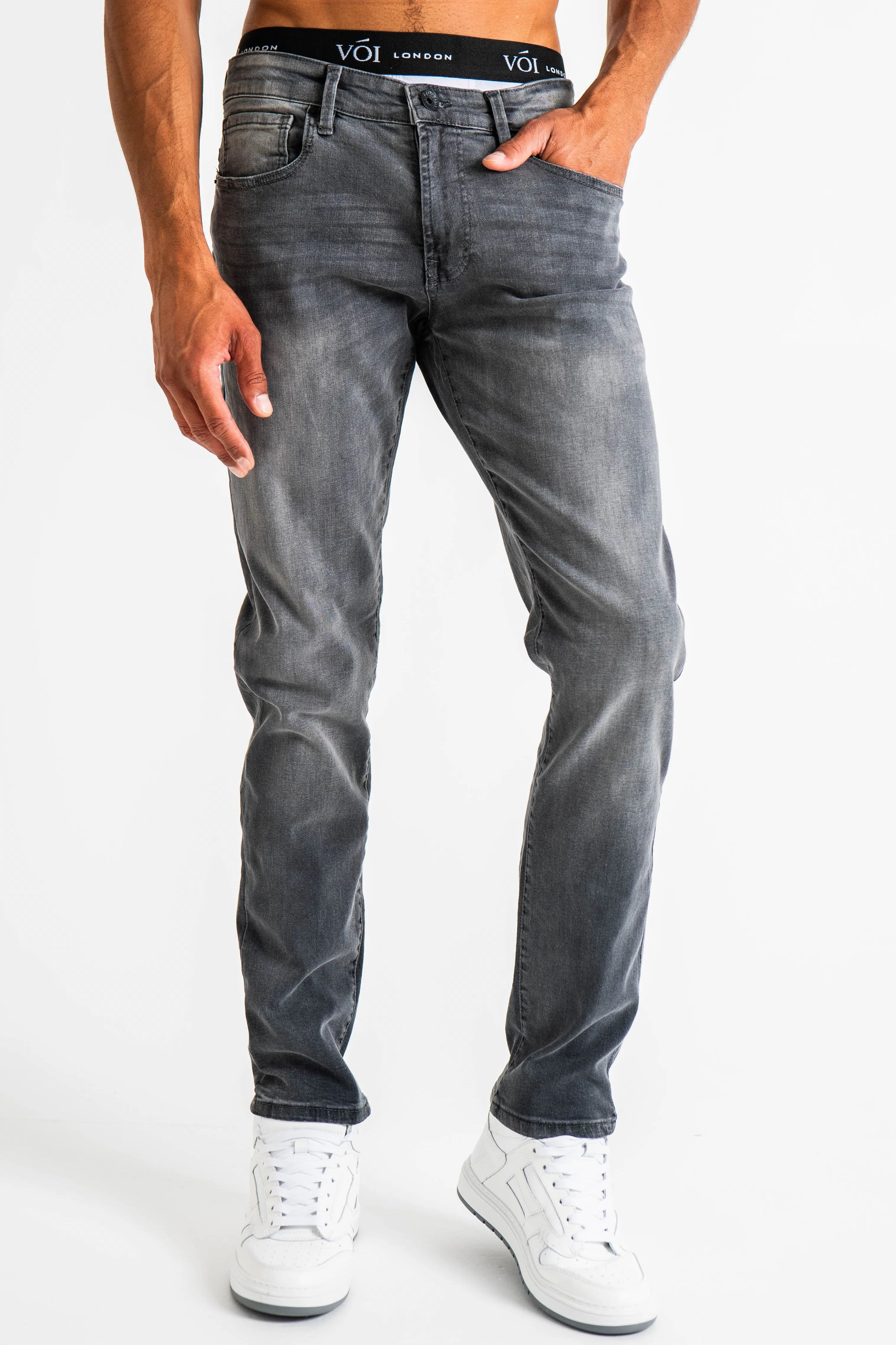 Hamilton Tapered Jeans - Grey
