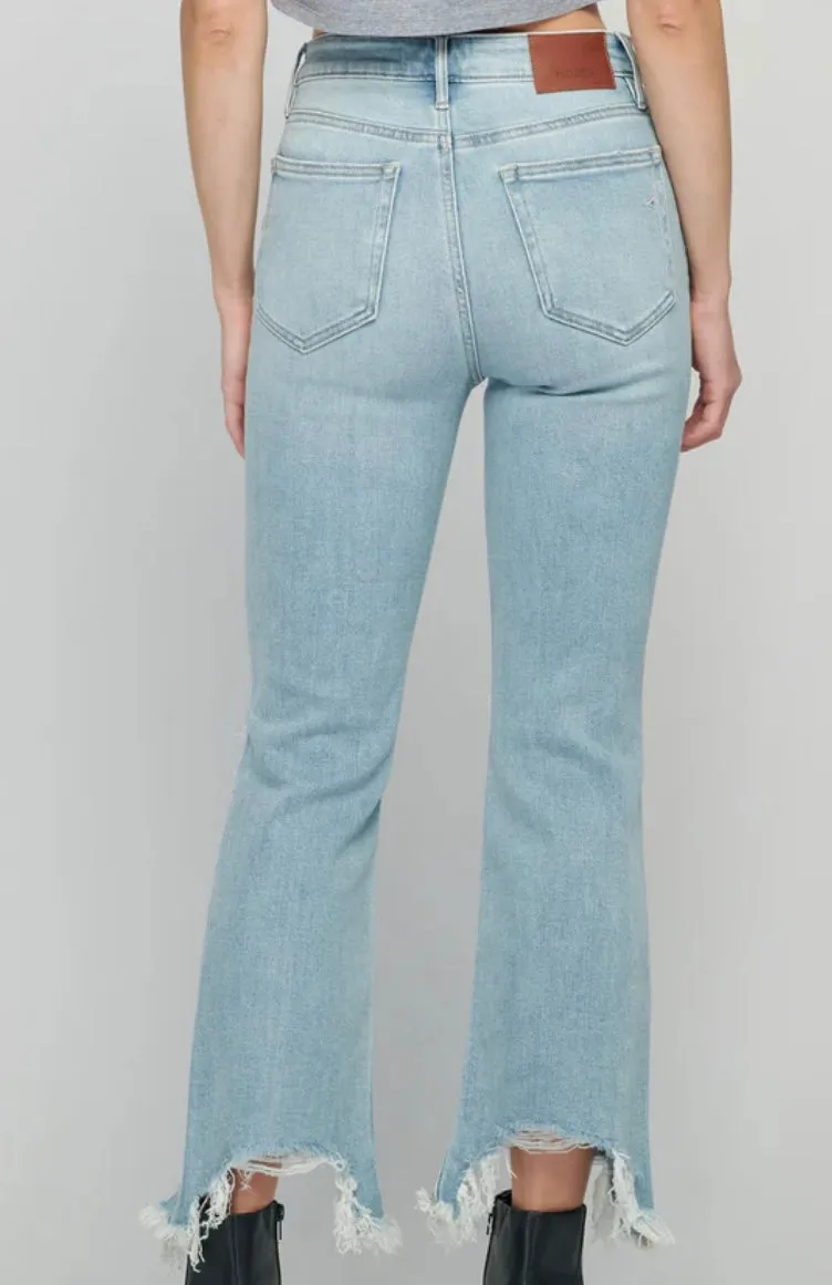 Happi Distressed Crop Denim