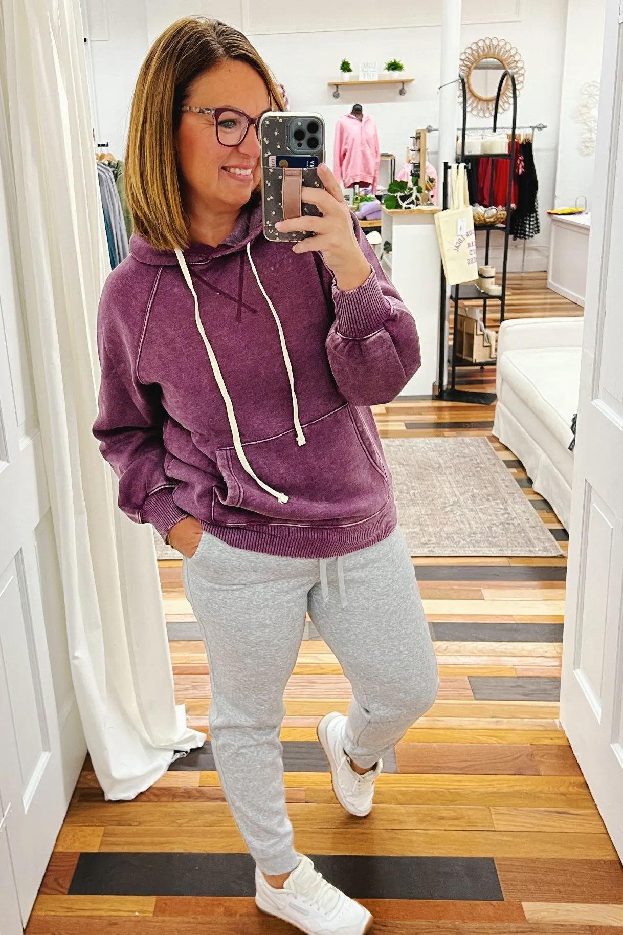 Jolene Fleece Basic Joggers Heather Gray