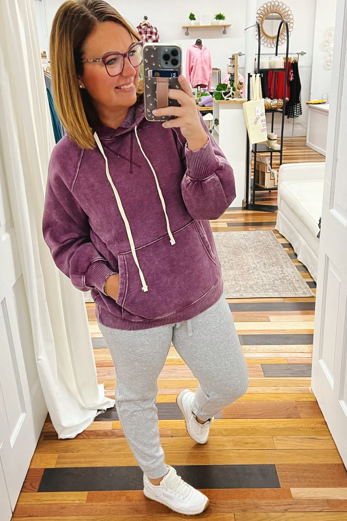 Jolene Fleece Basic Joggers Heather Gray