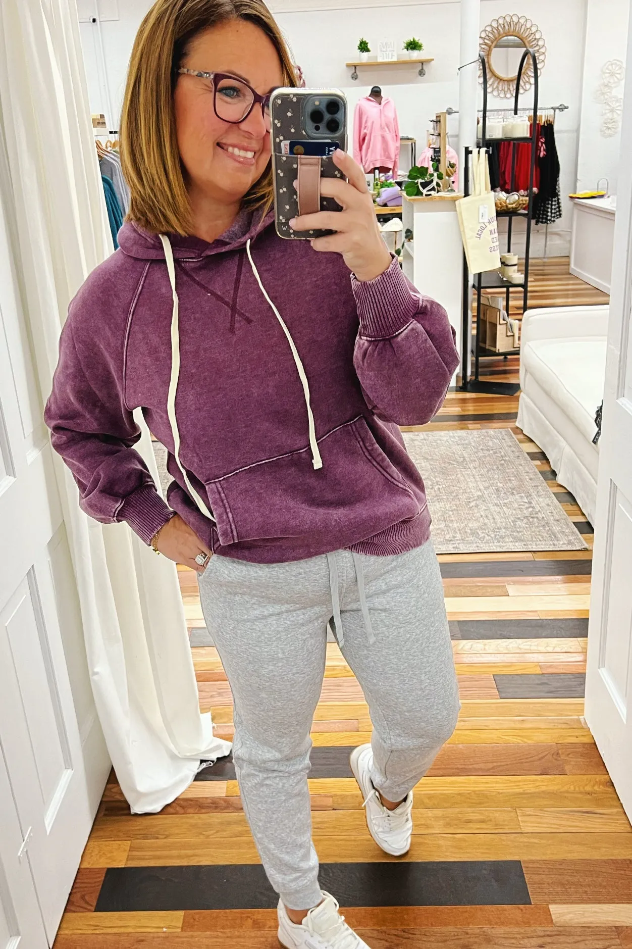 Jolene Fleece Basic Joggers Heather Gray