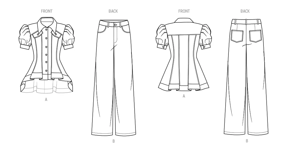 Know Me sewing pattern KM2069 Top and Pants by Lynn Brannelly