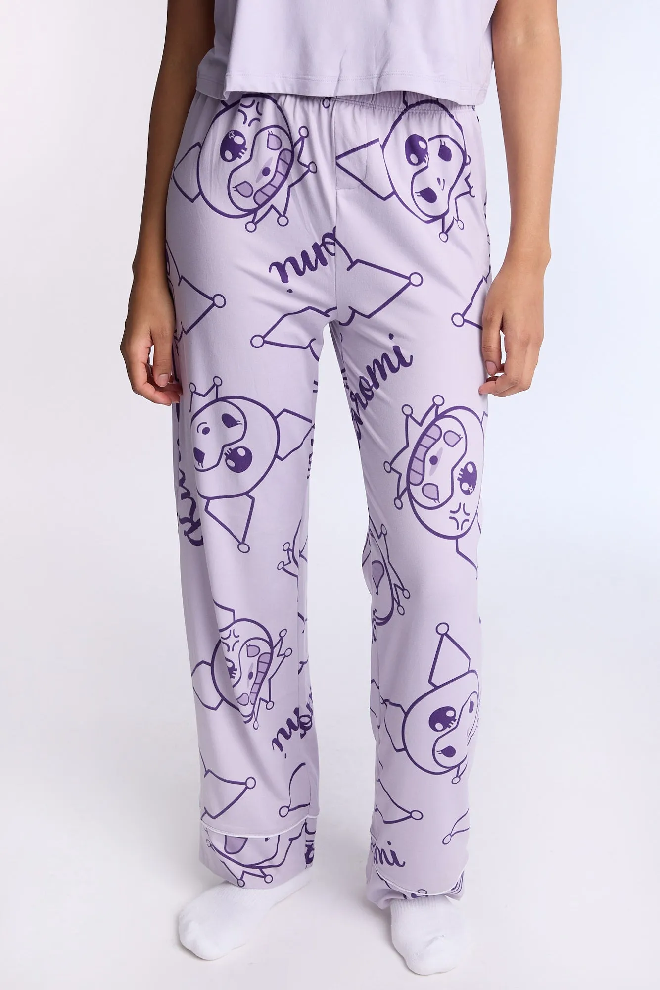 Kuromi Super Soft Pajama Tee And Pants 2-Piece Set