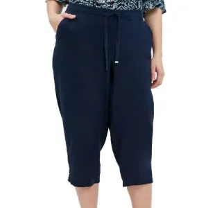 Ladies Linen Cropped Trousers Capri Short Pants