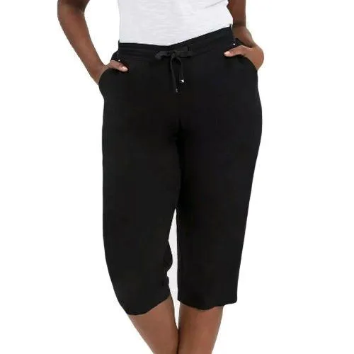 Ladies Linen Cropped Trousers Capri Short Pants