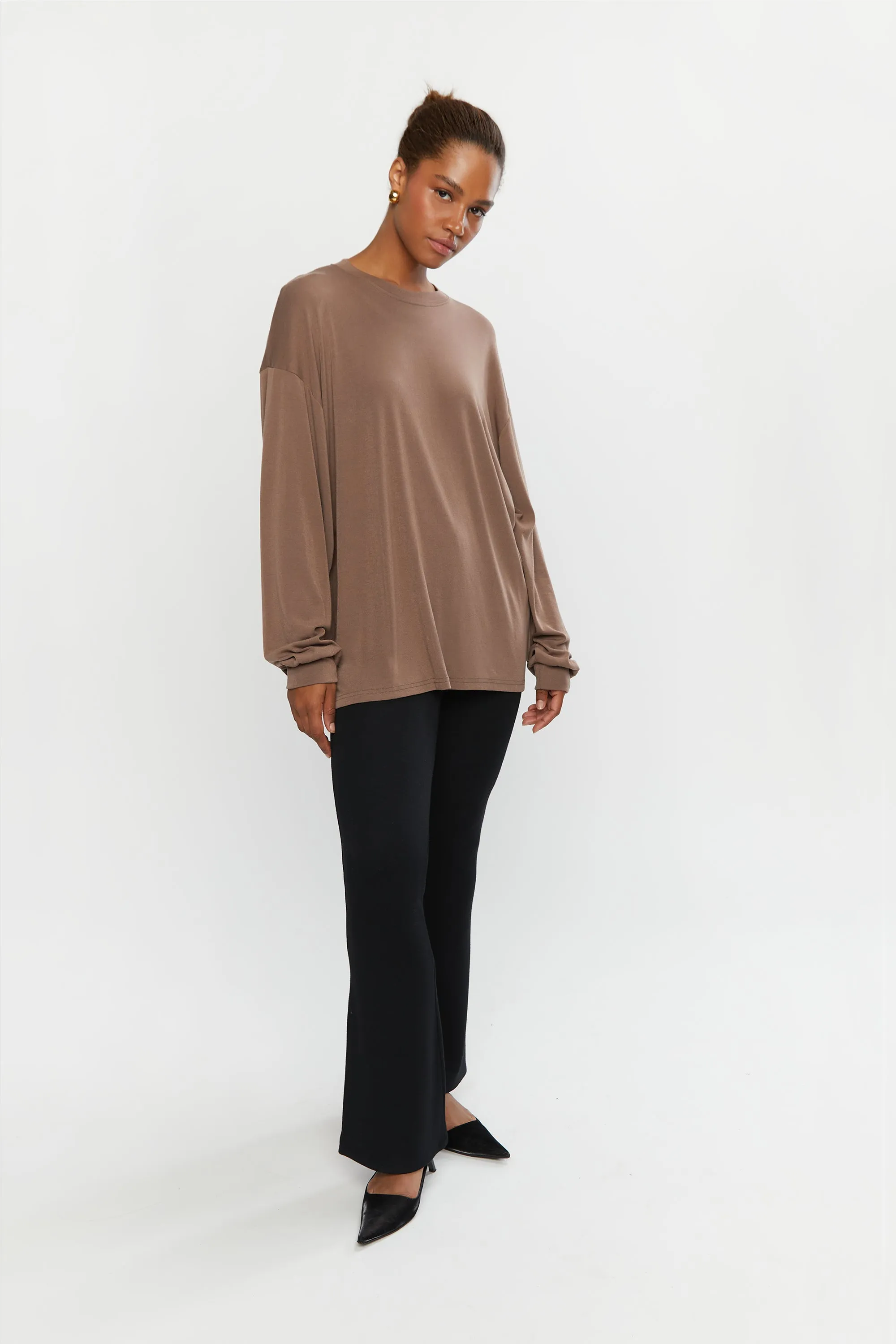 LONG SLEEVE TOP WITH OPEN BACK