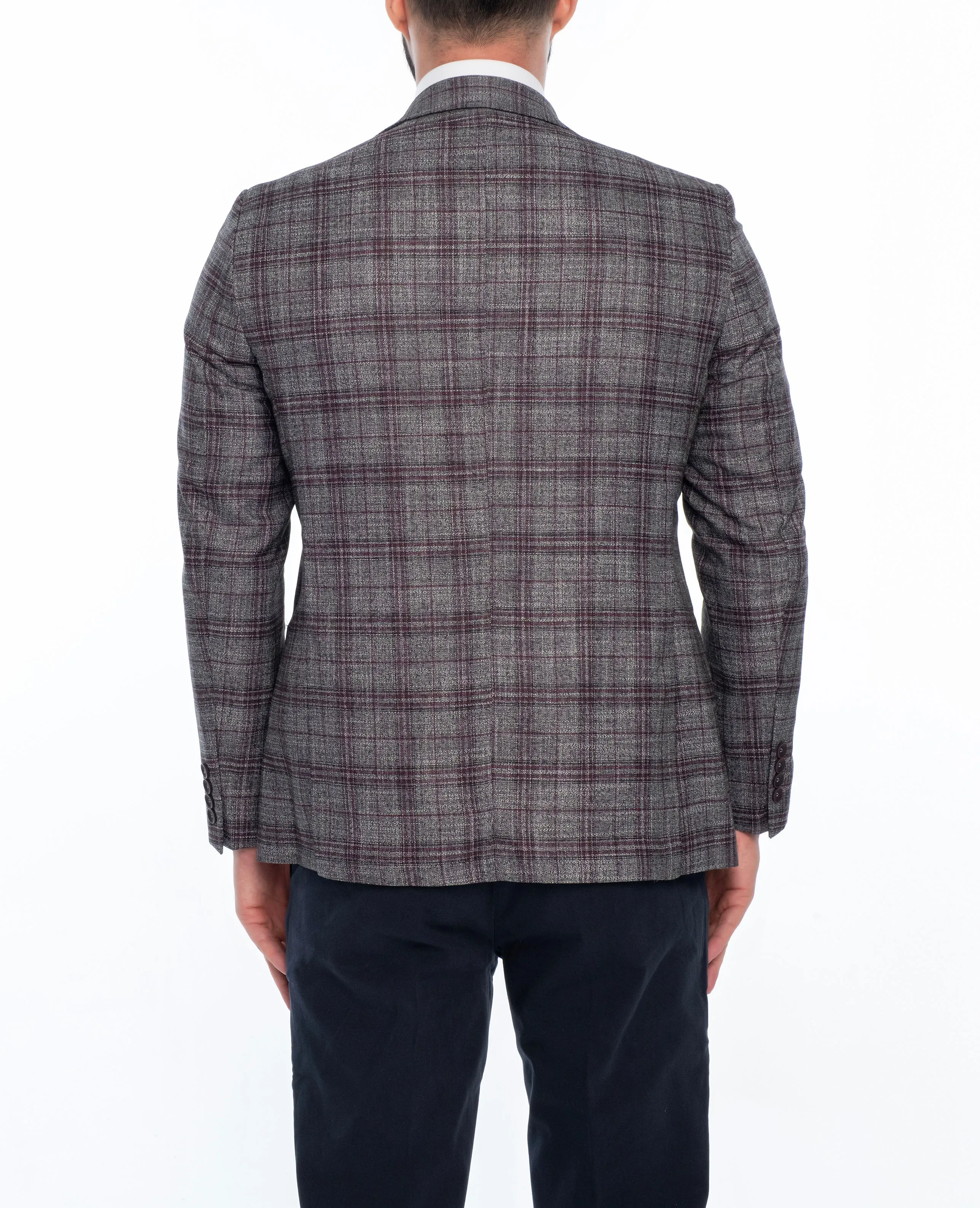 MAISON REGULAR FIT PLAID SPORT COAT