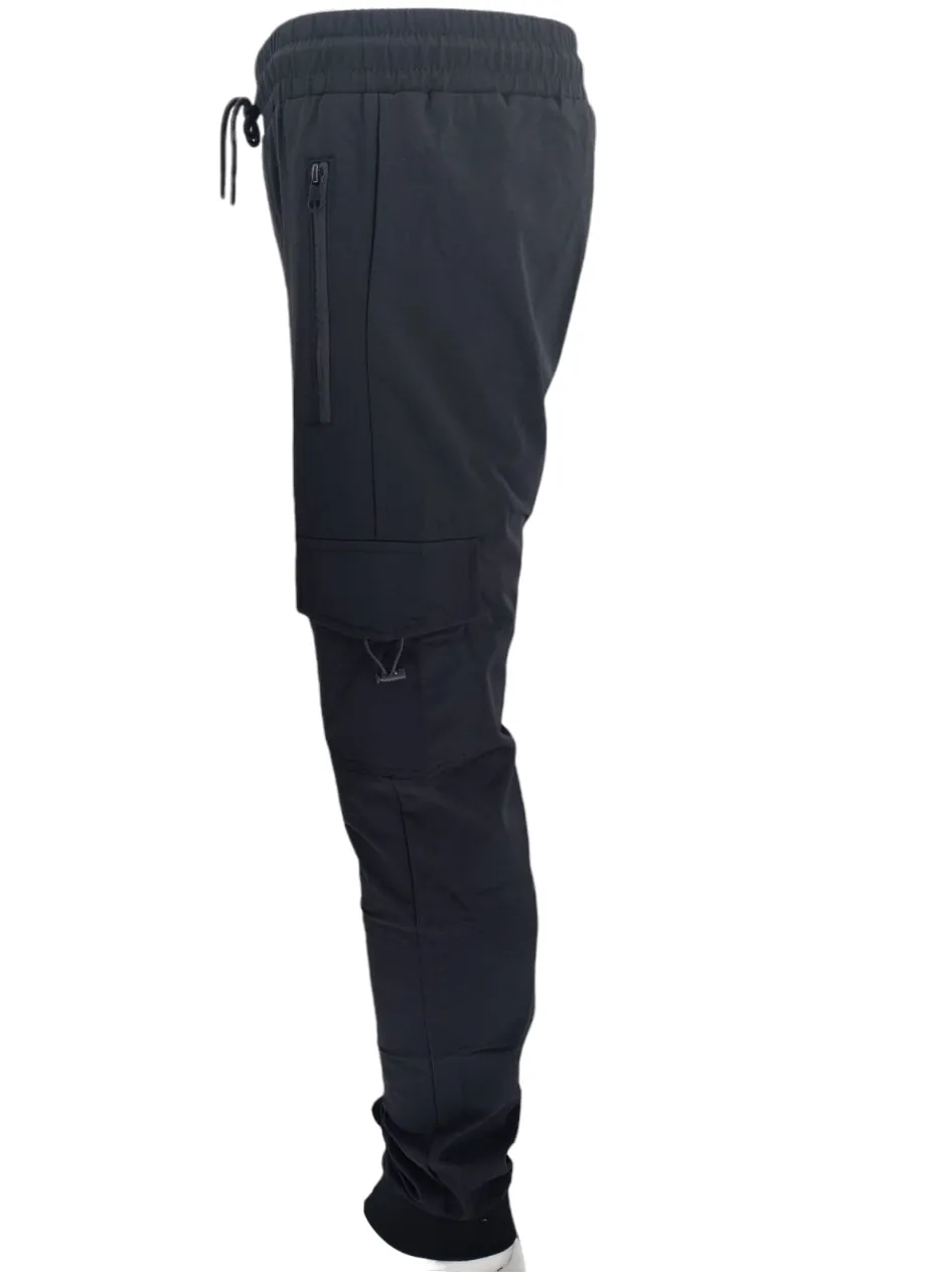 Men's Cargo Combat Trouser Elasticated Lightweight Work Trousers Pants Bottoms
