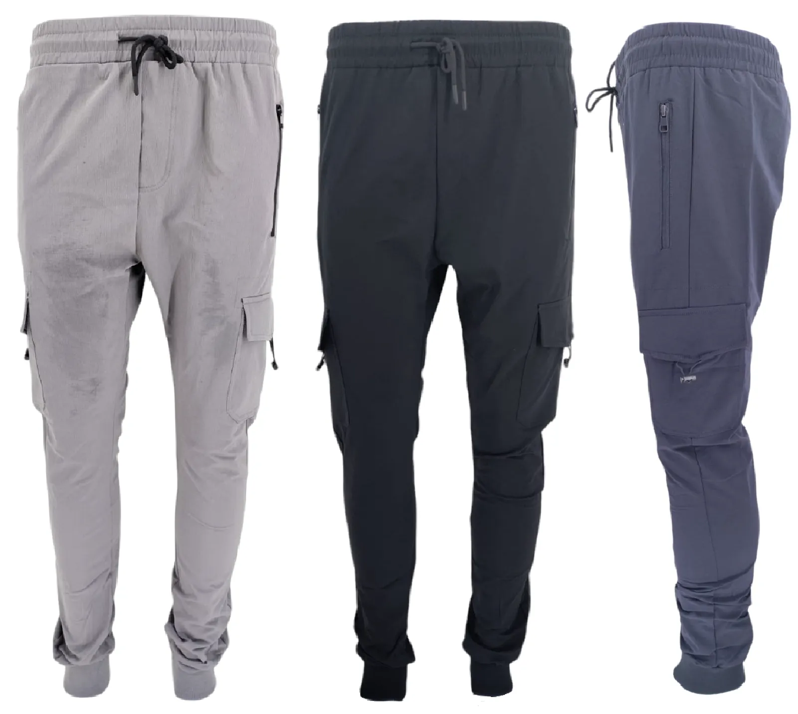 Men's Cargo Combat Trouser Elasticated Lightweight Work Trousers Pants Bottoms