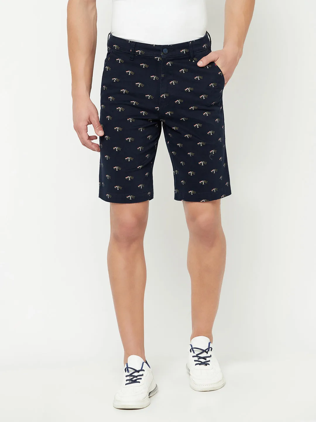 Men's Navy Bermuda