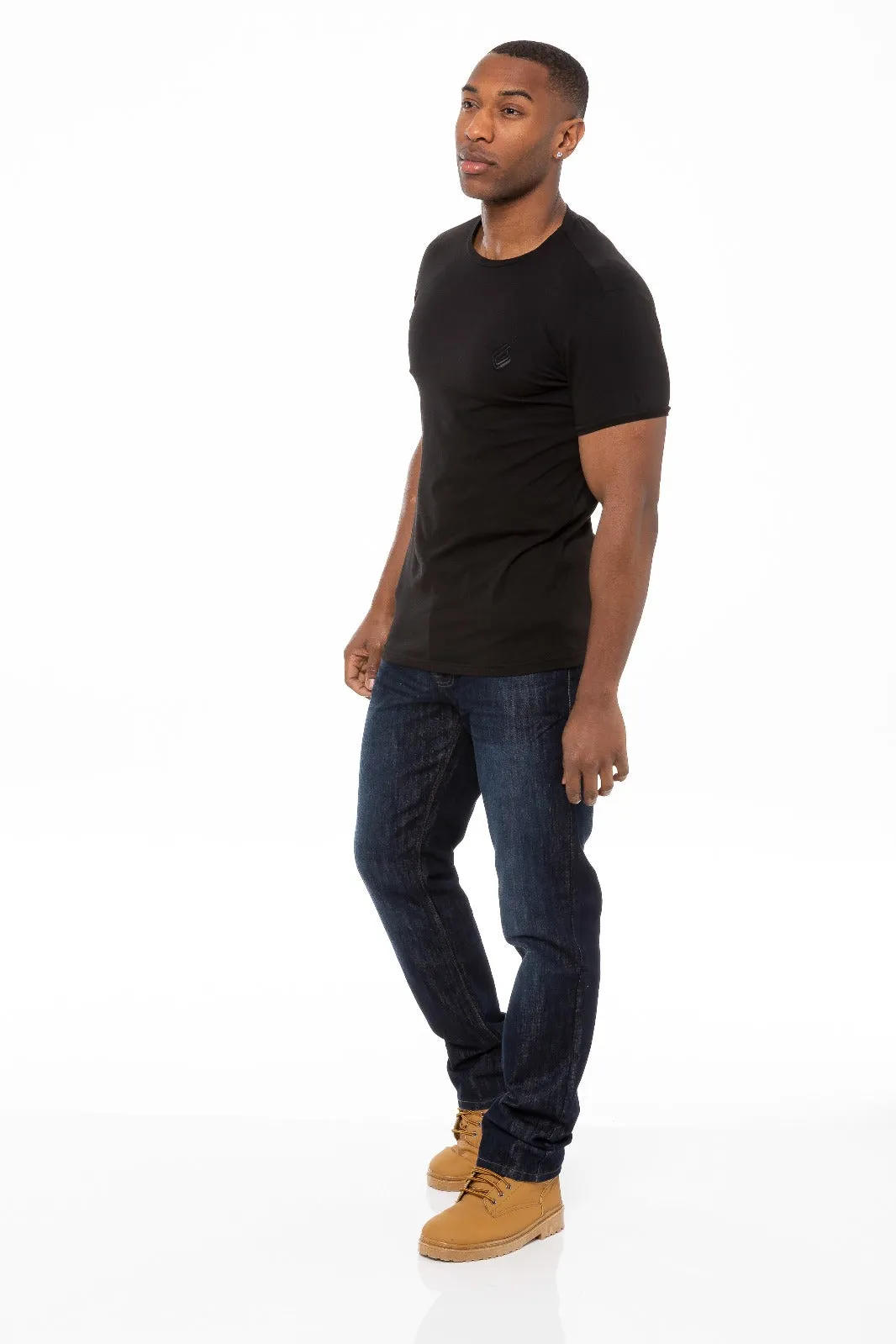 Mens Regular Tapered Fit Enzo Designer Jeans
