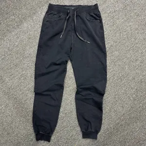 Men's RFD Black Cotton Terry Joggers