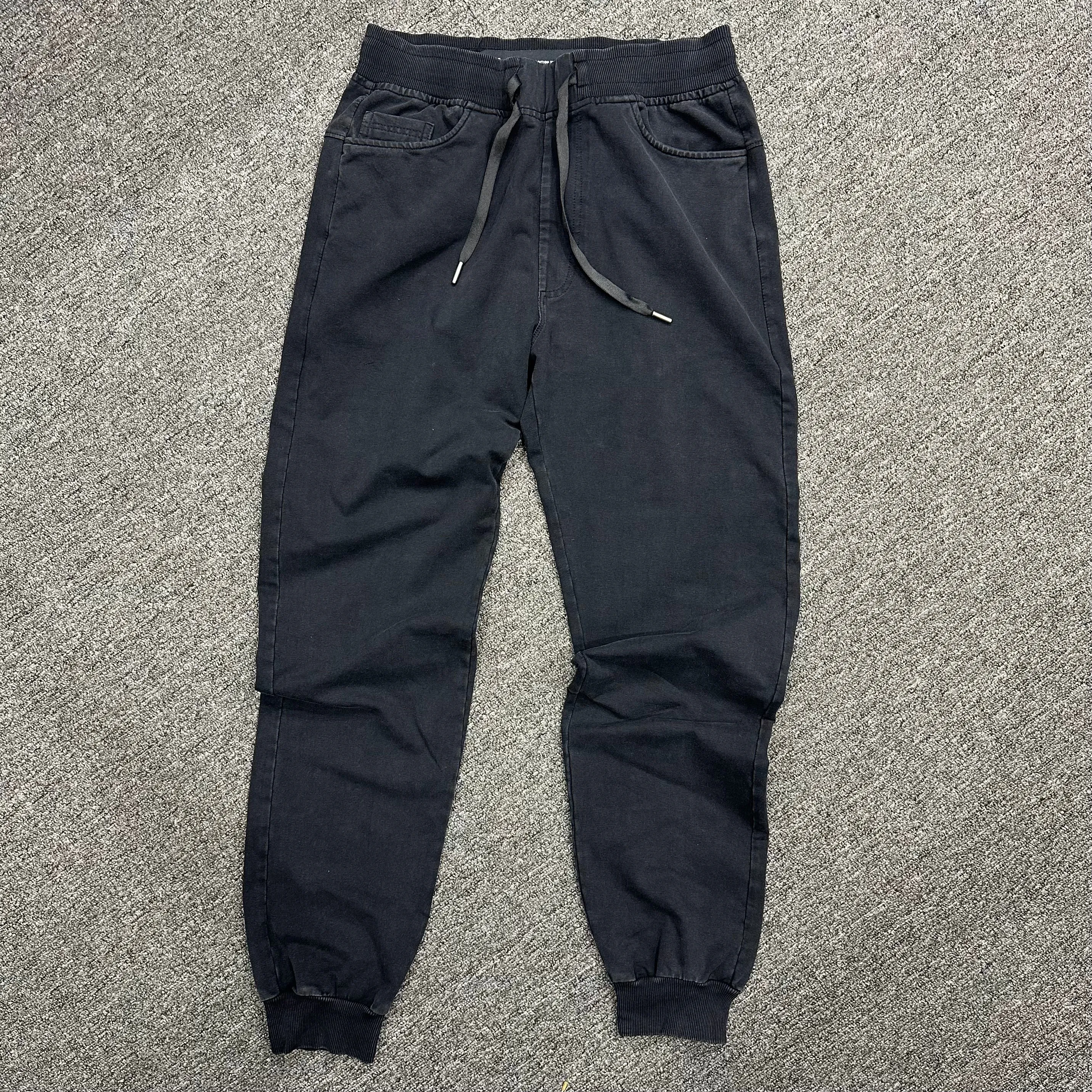 Men's RFD Black Cotton Terry Joggers