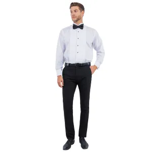 Men's Tailored-Fit Suits Separates Tuxedo Pants w/ Satin Side Stripe